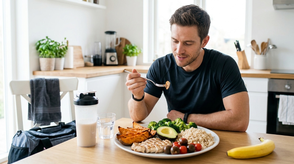Post-Workout Ernährung für reife Männer: Proteine, Gemüse, Mikronährstoffe